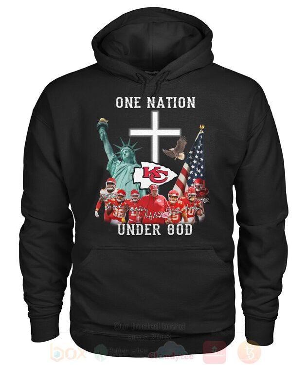 BEST American Kansas City Chiefs One Nation Under God All Over Print 3D Shirt, Hoodie Hoodie, Shirt 10 American Kansas City Chiefs One Nation Under God 3D Hoodie Shirt
