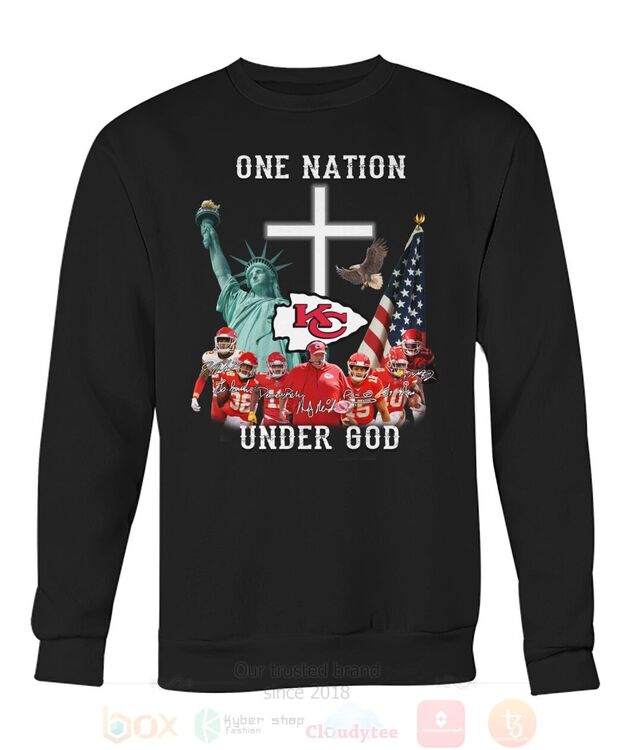 BEST American Kansas City Chiefs One Nation Under God All Over Print 3D Shirt, Hoodie Hoodie, Shirt 2 American Kansas City Chiefs One Nation Under God 3D Hoodie Shirt 1