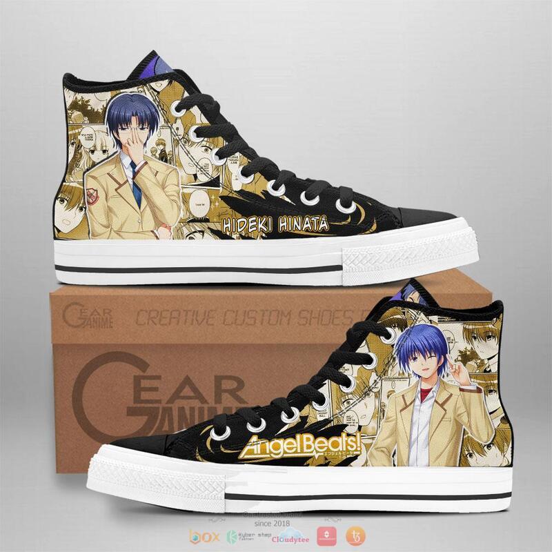 Angel Beats Hideki Hinata canvas high top shoes