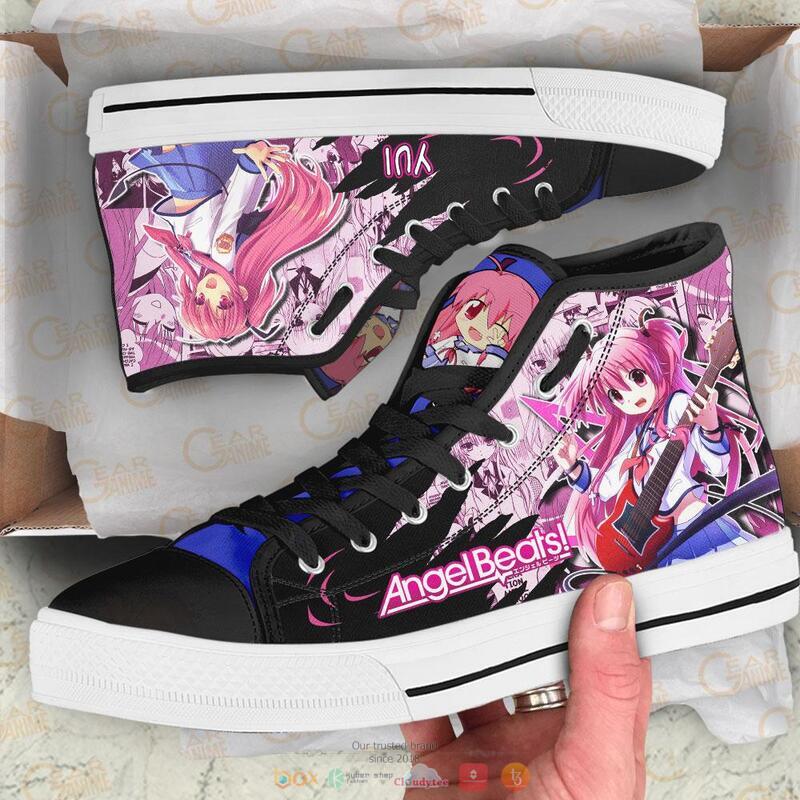 Angel Beats Yui canvas high top shoes 1