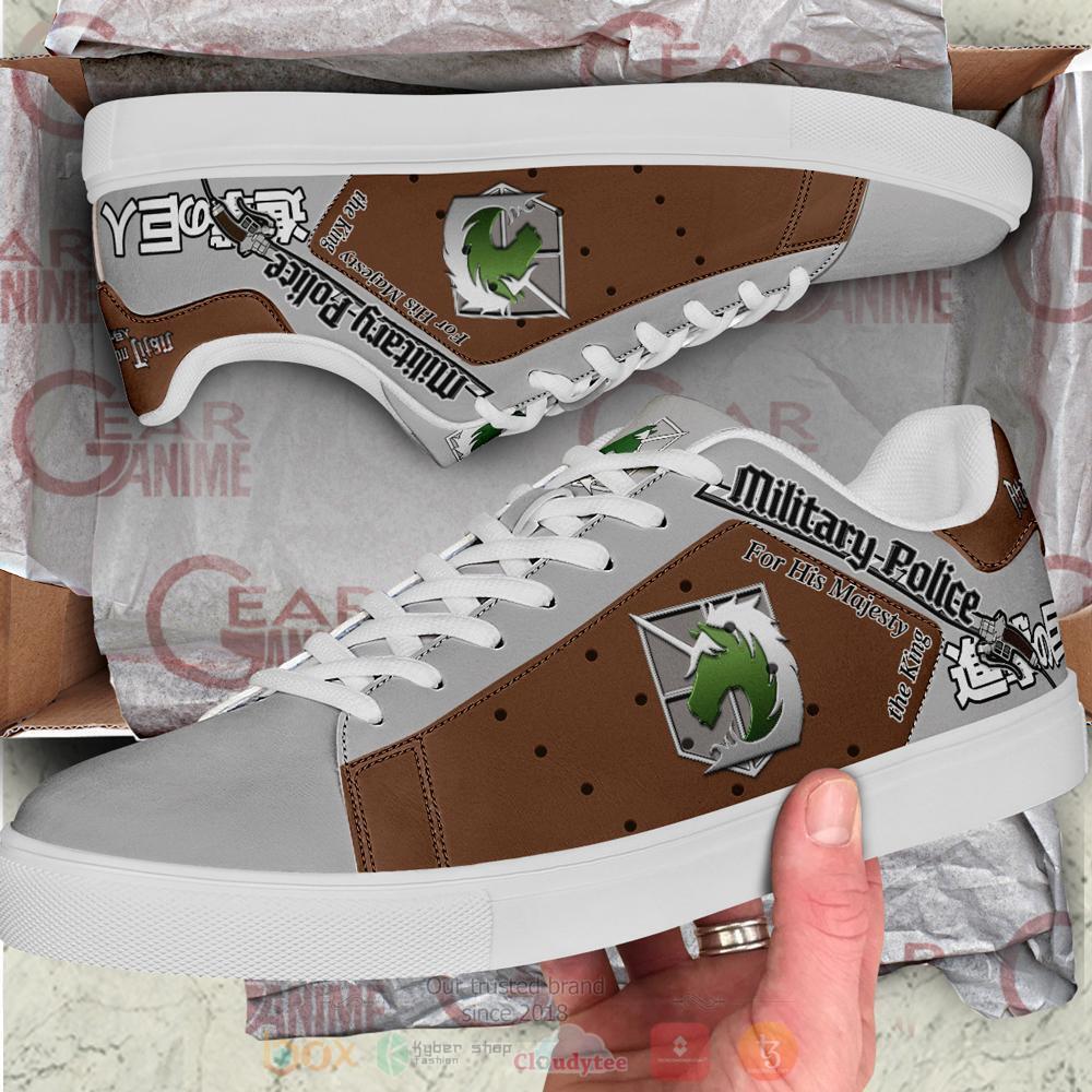 Anime Attack On Titan Scouting legion Brown Skate Shoes 1