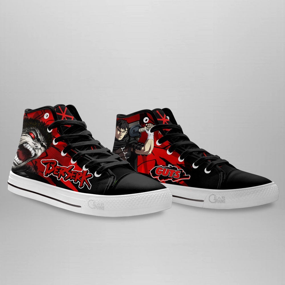 Anime Berserk Guts High Top Canvas Shoes 1 2 3