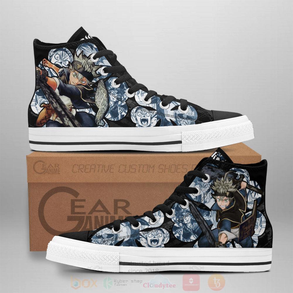 Anime Black Clover Asta High Top Canvas Shoes