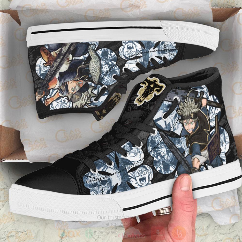 Anime Black Clover Asta High Top Canvas Shoes 1