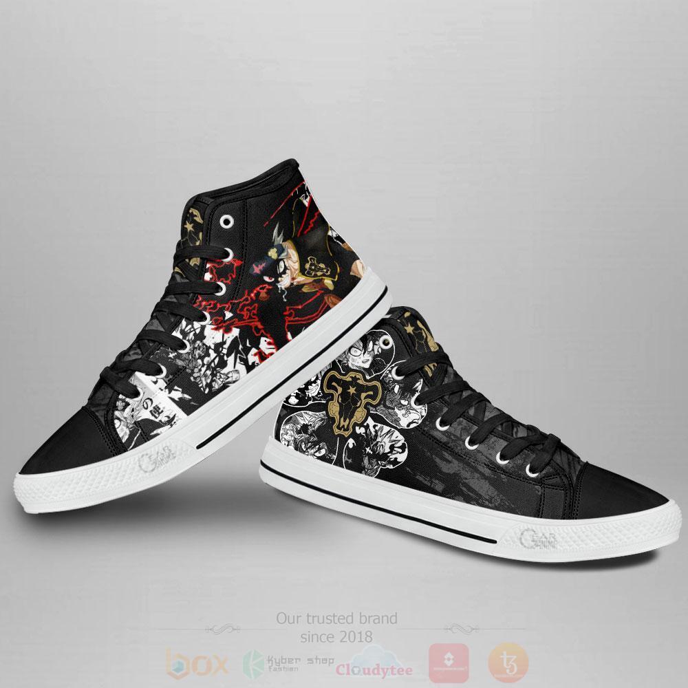 Anime Black Clover Black Bull Devil Asta High Top Canvas Shoes 1 2 3