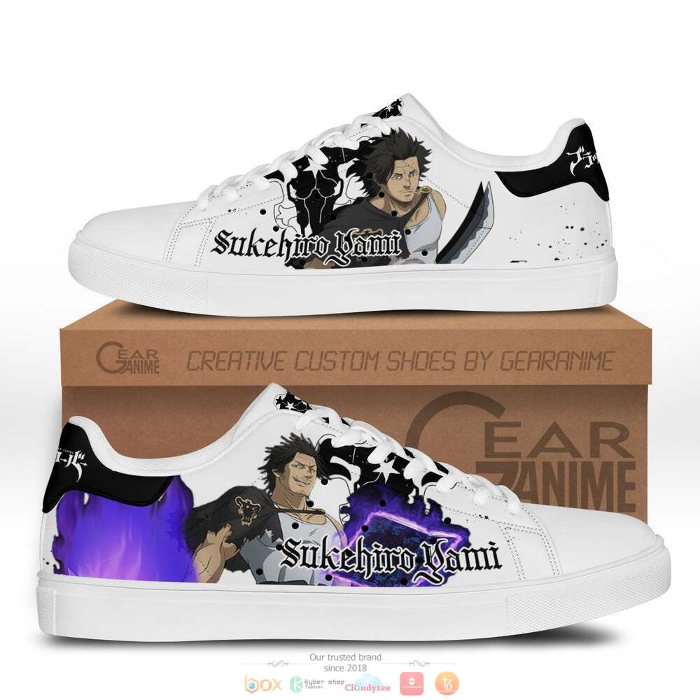 Anime Black Clover Yami Sukehiro Skate Stan Smith Shoes