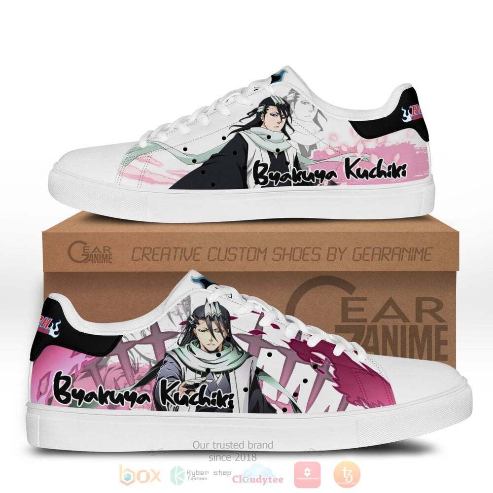 Anime Bleach Byakuya Kuchiki Skate Shoes