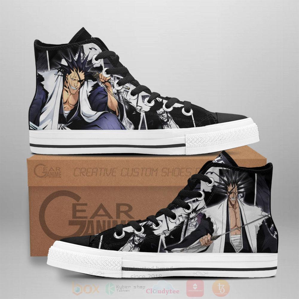 Anime Bleach Kenpachi Zaraki High Top Canvas Shoes