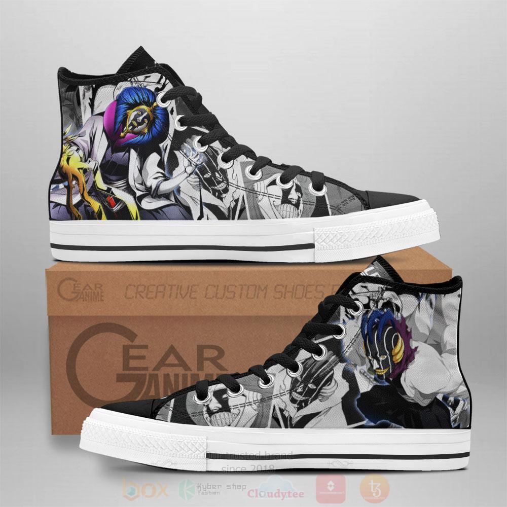 Anime Bleach Kurotsuchi Mayuri High Top Canvas Shoes