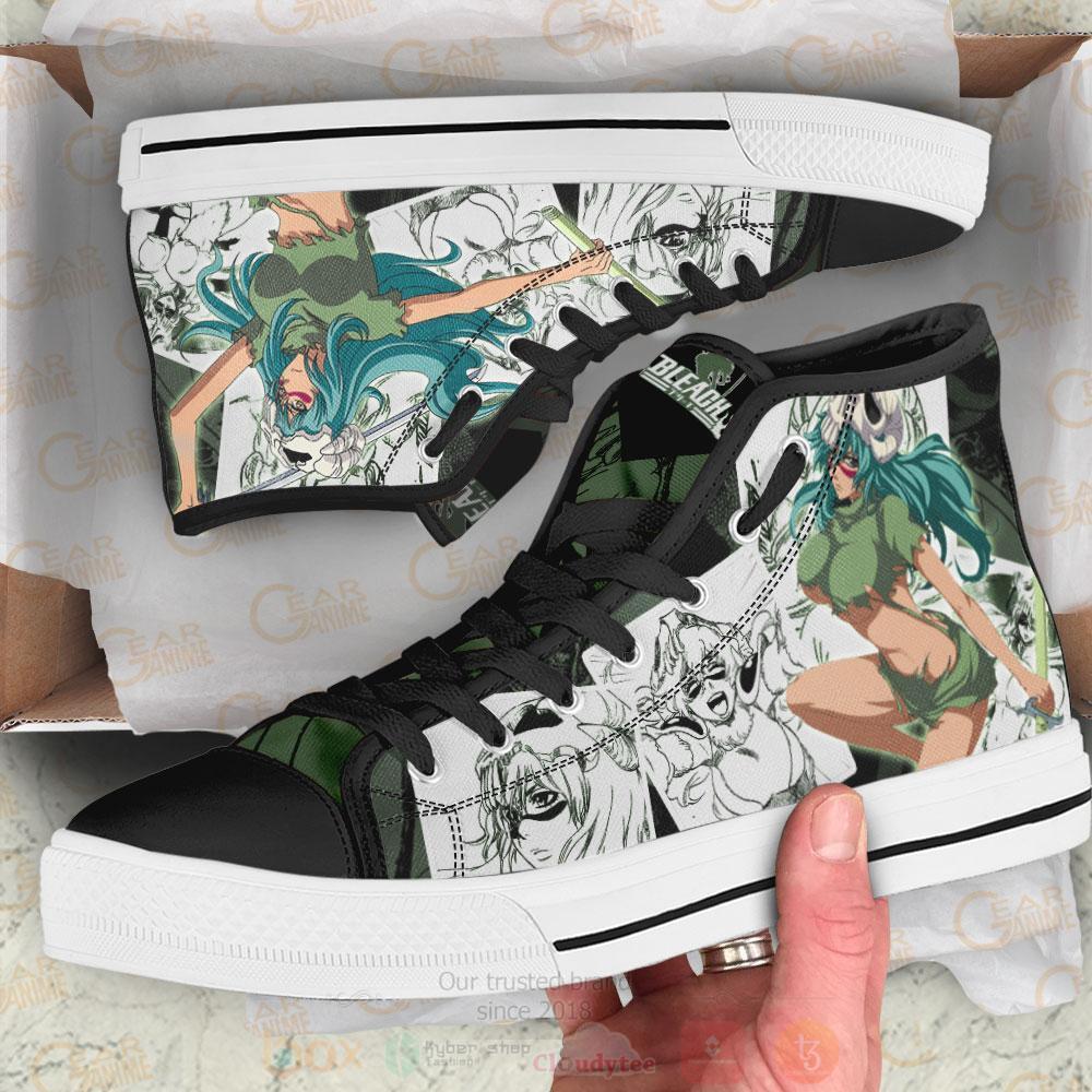 Anime Bleach Nel tu High Top Canvas Shoes 1