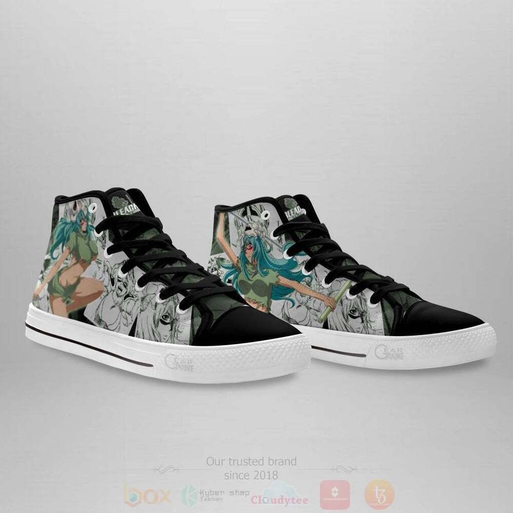 BEST Anime Bleach Nel tu High Top Shoes 3 Anime Bleach Nel tu High Top Canvas Shoes 1 2