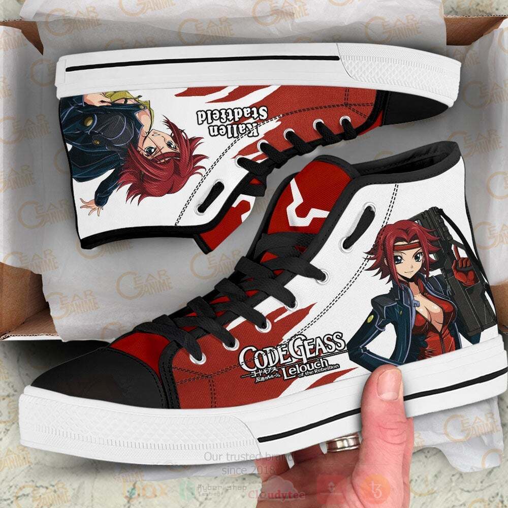 Anime Code Geass Kallen Stadtfeld High Top Canvas Shoes 1