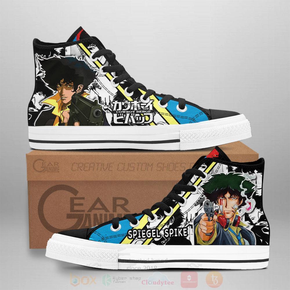 Anime Cowboy Bebop Spiegel Spike High Top Canvas Shoes