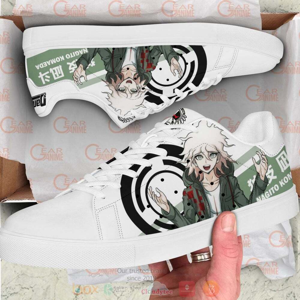 Anime Danganronpa Nagito Komaeda Skate Shoes 1