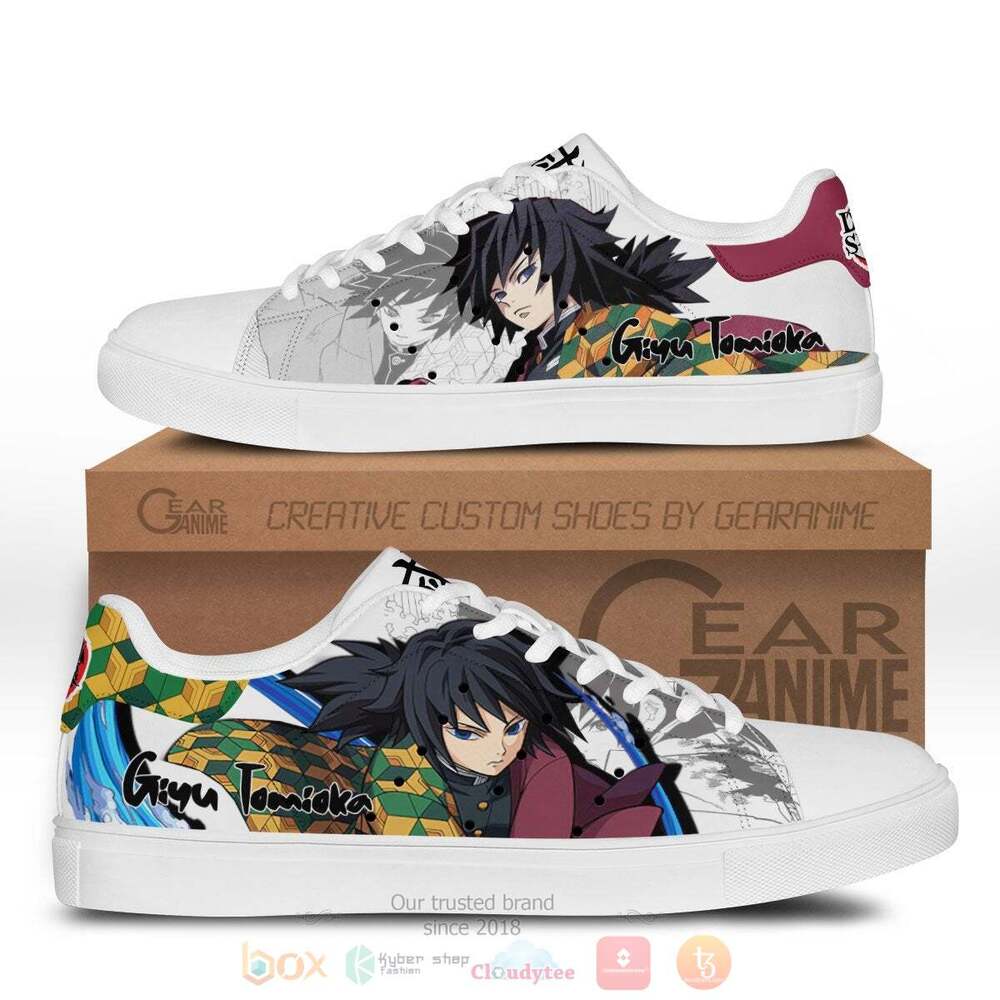 Anime Demon Slayer Giyu Tomioka Skate Shoes