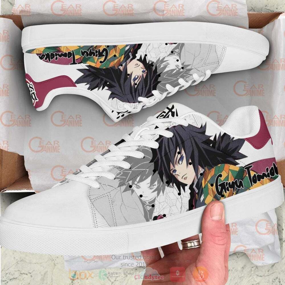 Anime Demon Slayer Giyu Tomioka Skate Shoes 1