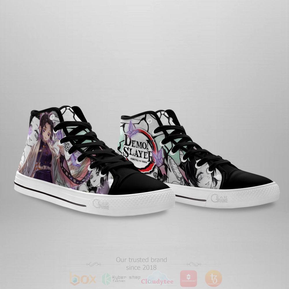 Anime Demon Slayer Kochou Shinobu High Top Canvas Shoes 1