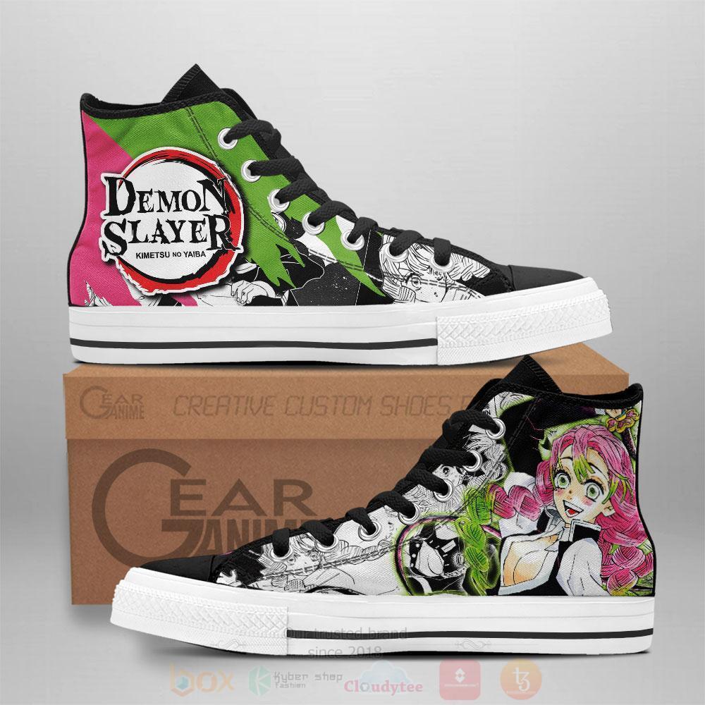 Anime Demon Slayer Mitsuri Kanroji High Top Canvas Shoes