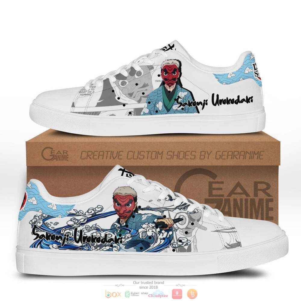 Anime Demon Slayer Sakonji Urokodaki Skate Stan Smith Shoes