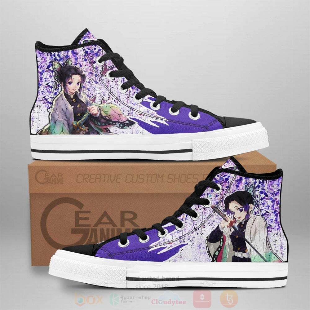 Anime Demon Slayer Shinobu Kocho High Top Canvas Shoes