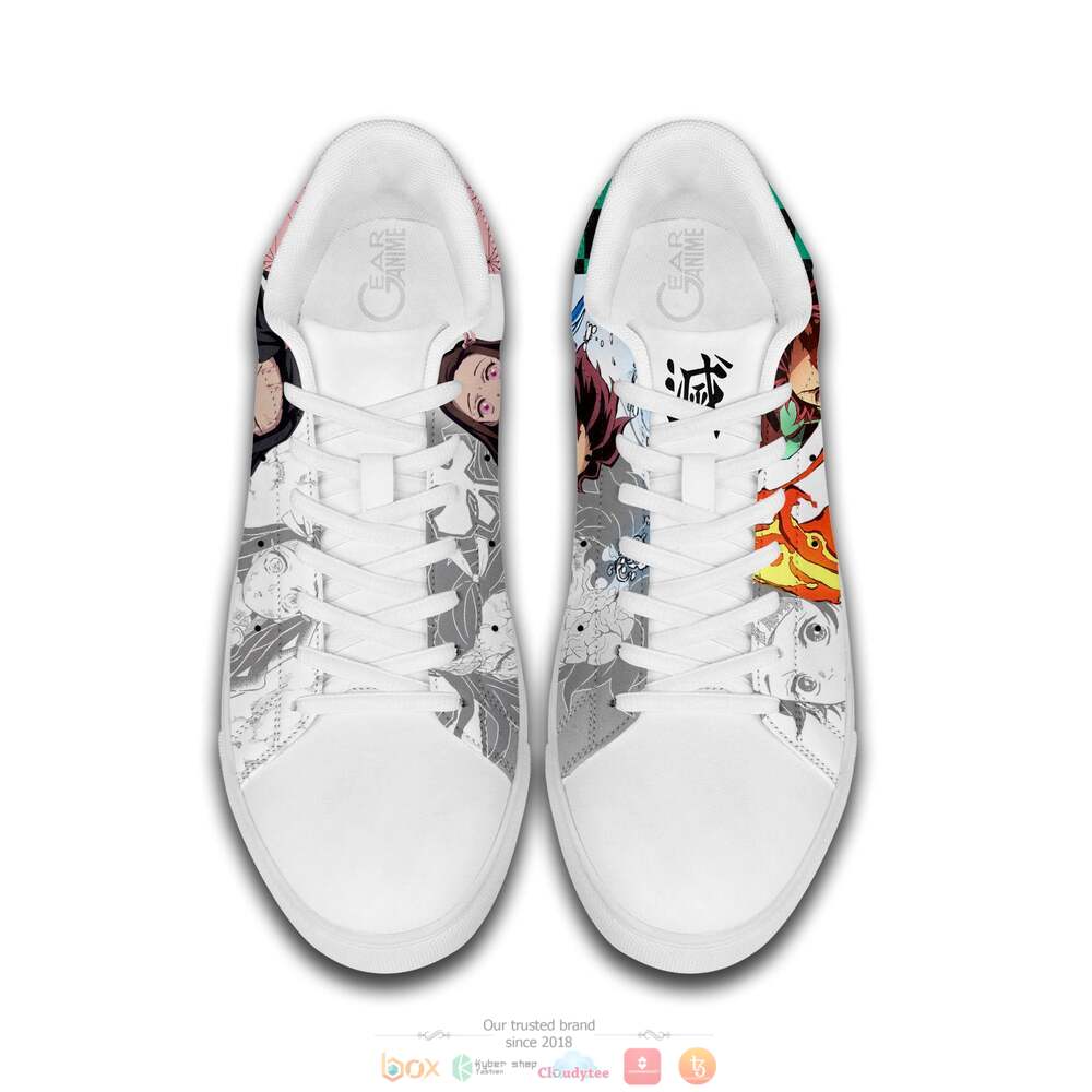 Anime Demon Slayer Tanjiro and Nezuko Skate Stan Smith Shoes 1 2 3