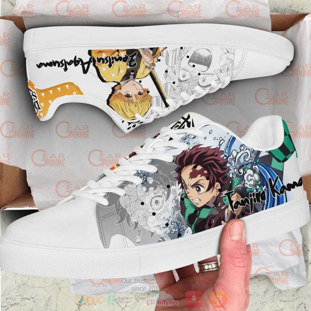 Anime Demon Slayer Tanjiro and Zenitsu Skate Shoes 1