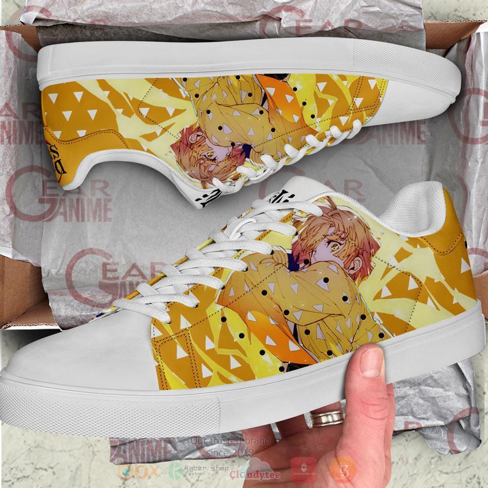 Anime Demon Slayer Zenitsu Skate Shoes Thunder Breathing Skate Shoes 1