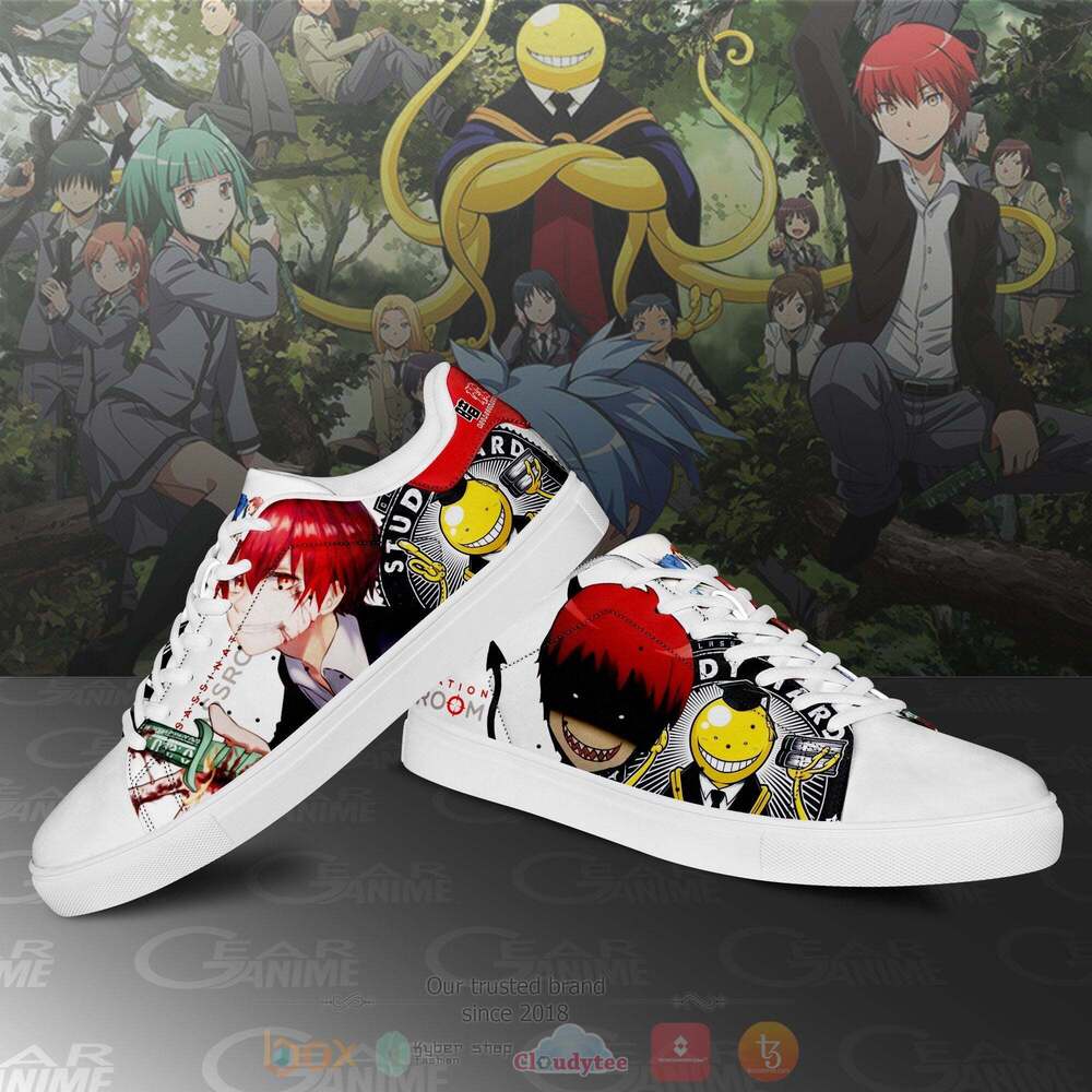 Anime Devil Assassination Classroom Karma Akabane Skate Shoes 1
