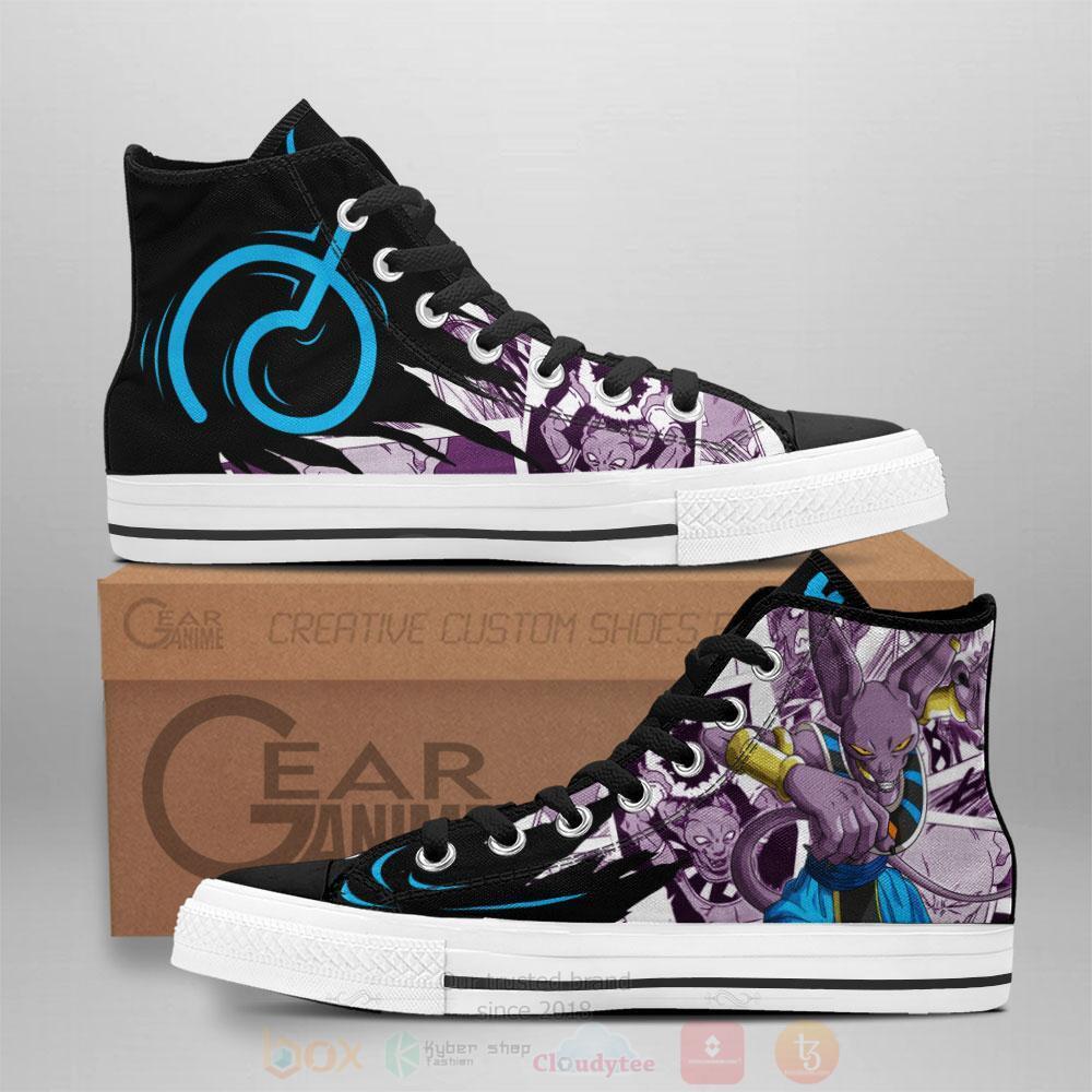 Anime Dragon Ball Beerus High Top Canvas Shoes