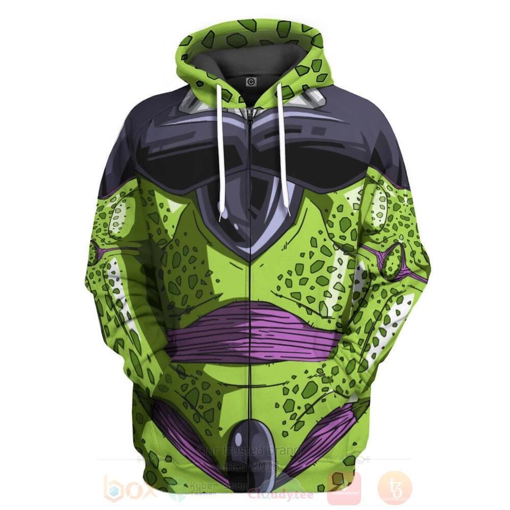 BEST Anime Dragon Ball Cell 3D All Print Hoodie, Shirt 2 Anime Dragon Ball Cell 3D Hoodie Shirt 1