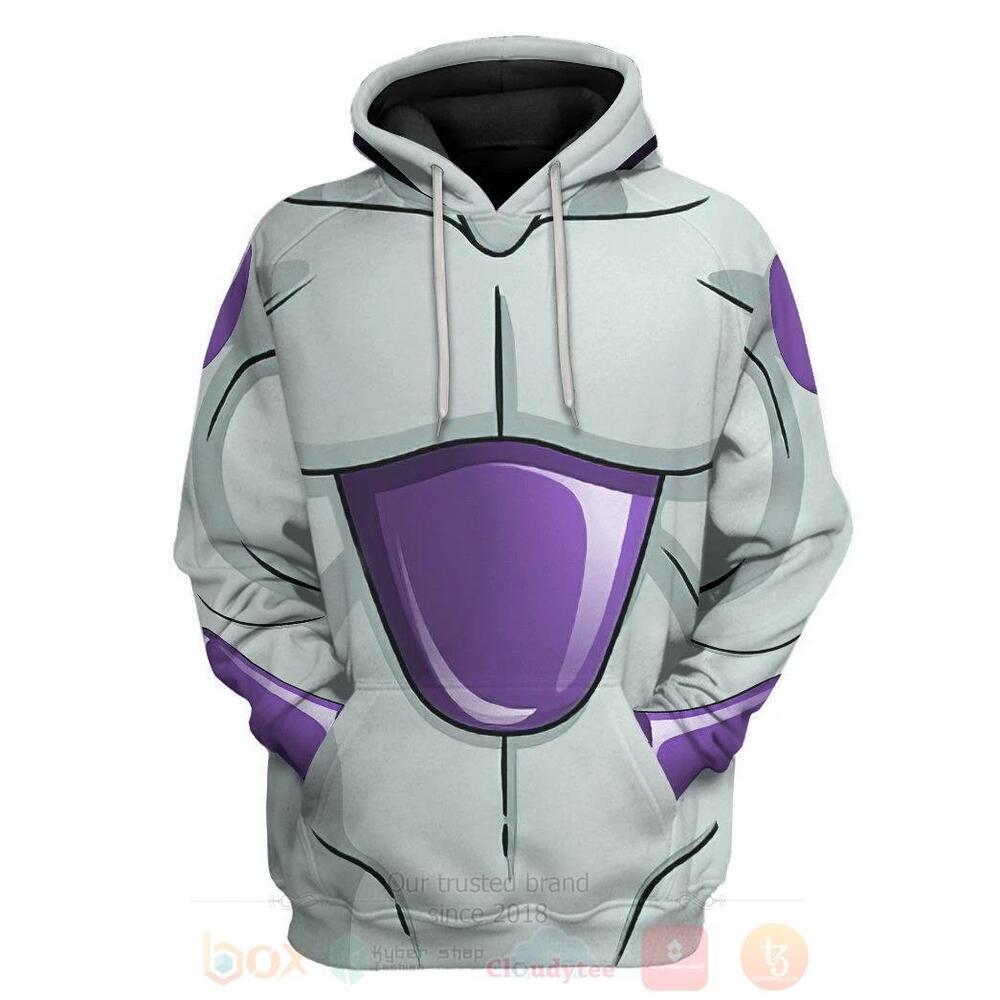 Anime Dragon Ball Frieza 3D Hoodie Zip Hoodie
