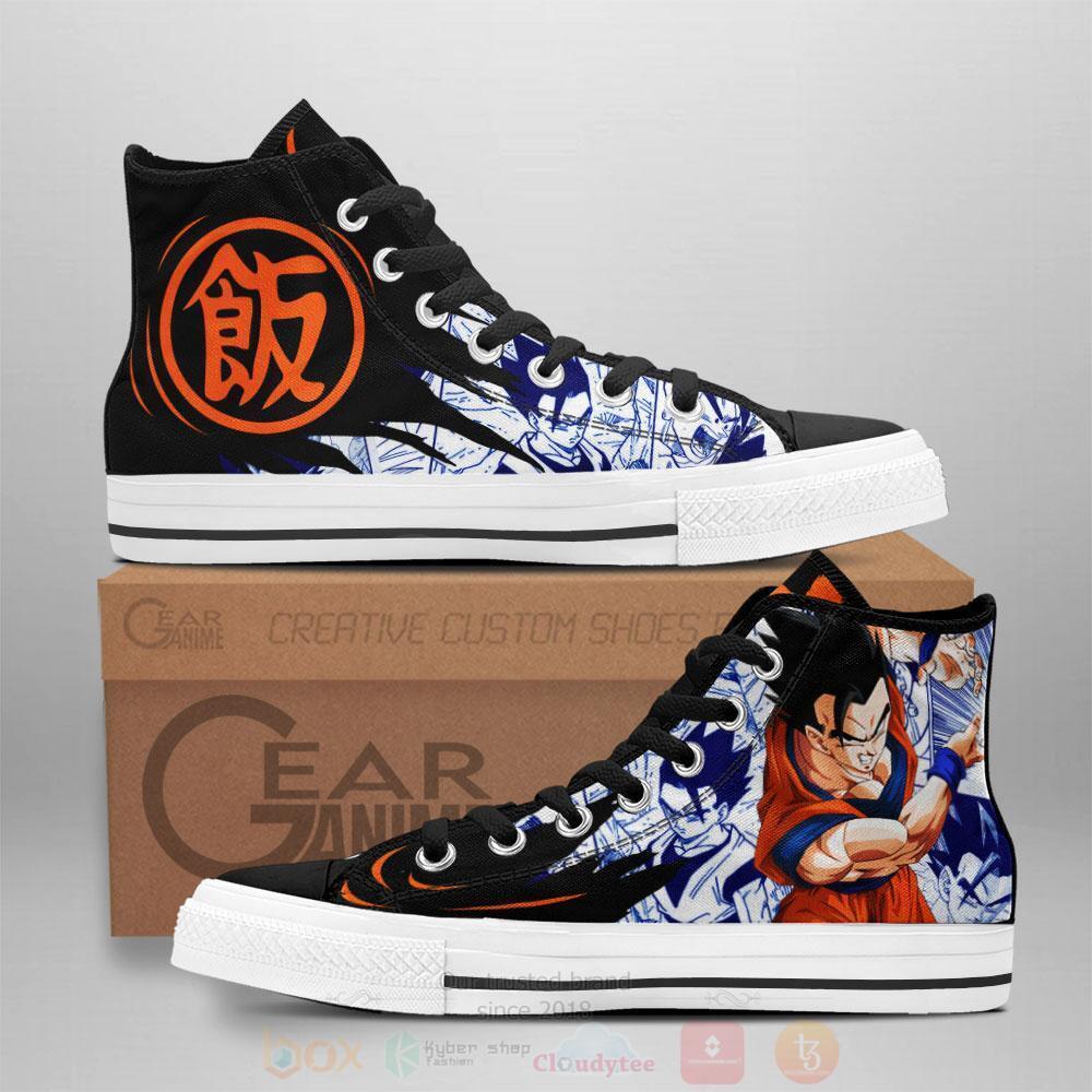Anime Dragon Ball Gohan High Top Canvas Shoes