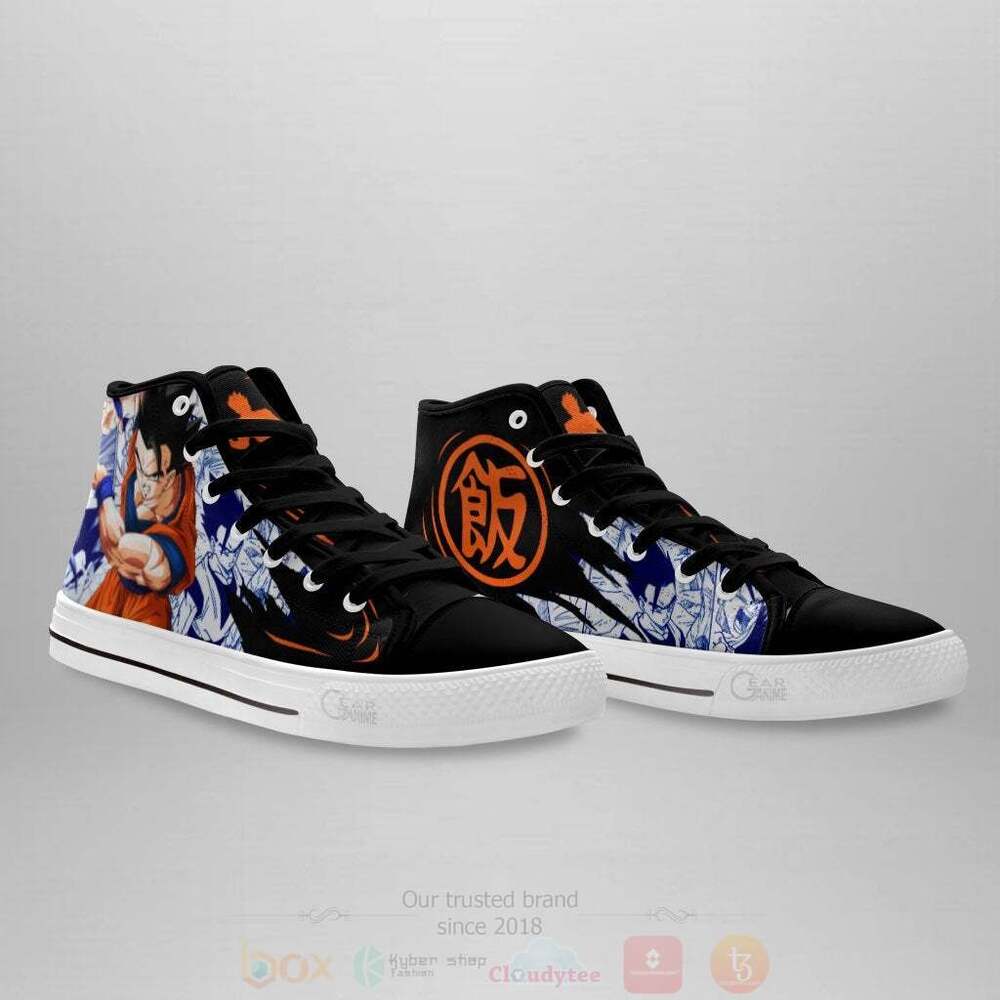BEST Anime Dragon Ball Gohan High Top Shoes 4 Anime Dragon Ball Gohan High Top Canvas Shoes 1 2 3