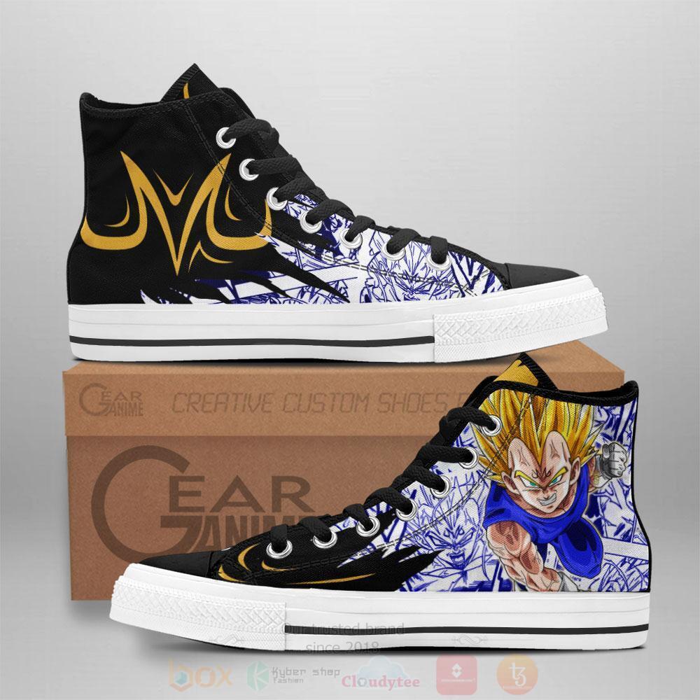 Anime Dragon Ball Majin Vegeta High Top Canvas Shoes