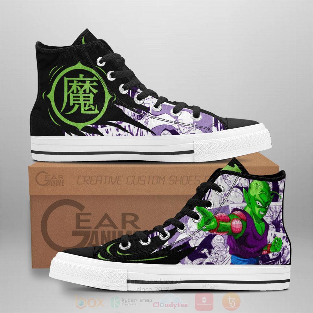 Anime Dragon Ball Piccolo High Top Canvas Shoes