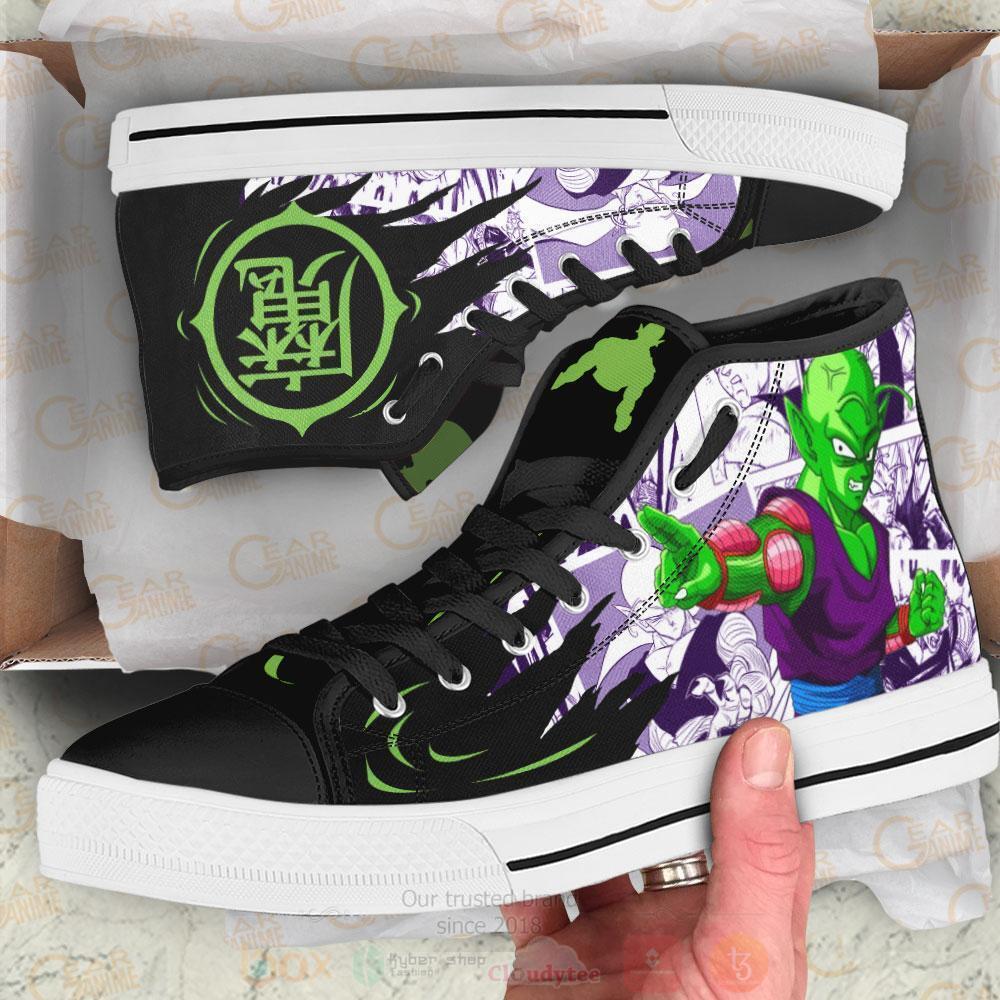 Anime Dragon Ball Piccolo High Top Canvas Shoes 1