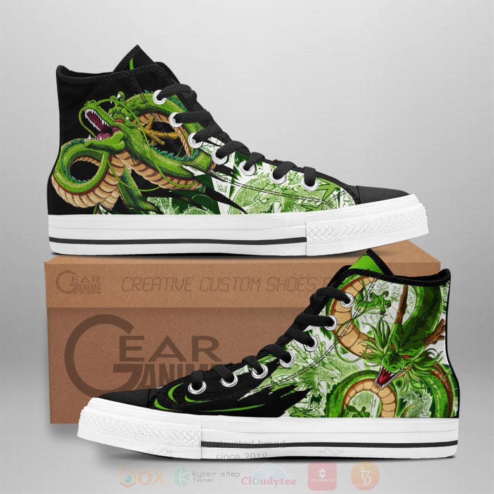 Anime Dragon Ball Shenron High Top Canvas Shoes