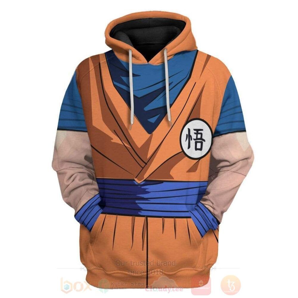 Anime Dragon Ball Son Goku 3D Hoodie Zip Hoodie