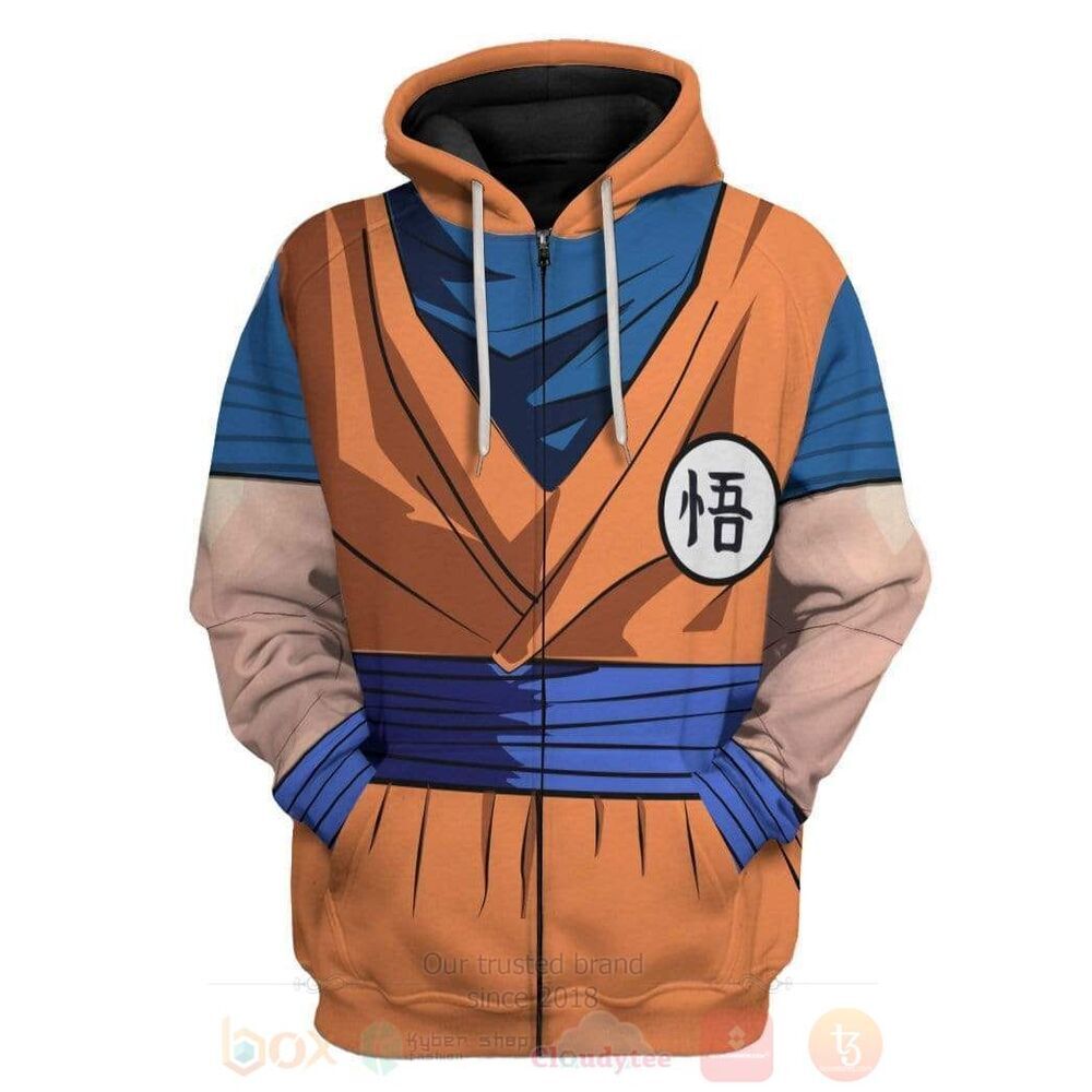 BEST Anime Dragon Ball Son Goku Custom 3D Hoodie, Zip Hoodie 2 Anime Dragon Ball Son Goku 3D Hoodie Zip Hoodie 1