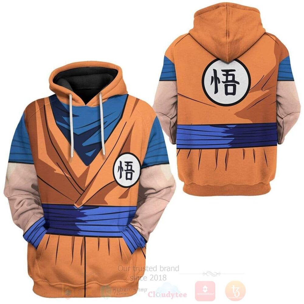 BEST Anime Dragon Ball Son Goku Custom 3D Hoodie, Zip Hoodie 3 Anime Dragon Ball Son Goku 3D Hoodie Zip Hoodie 1 2
