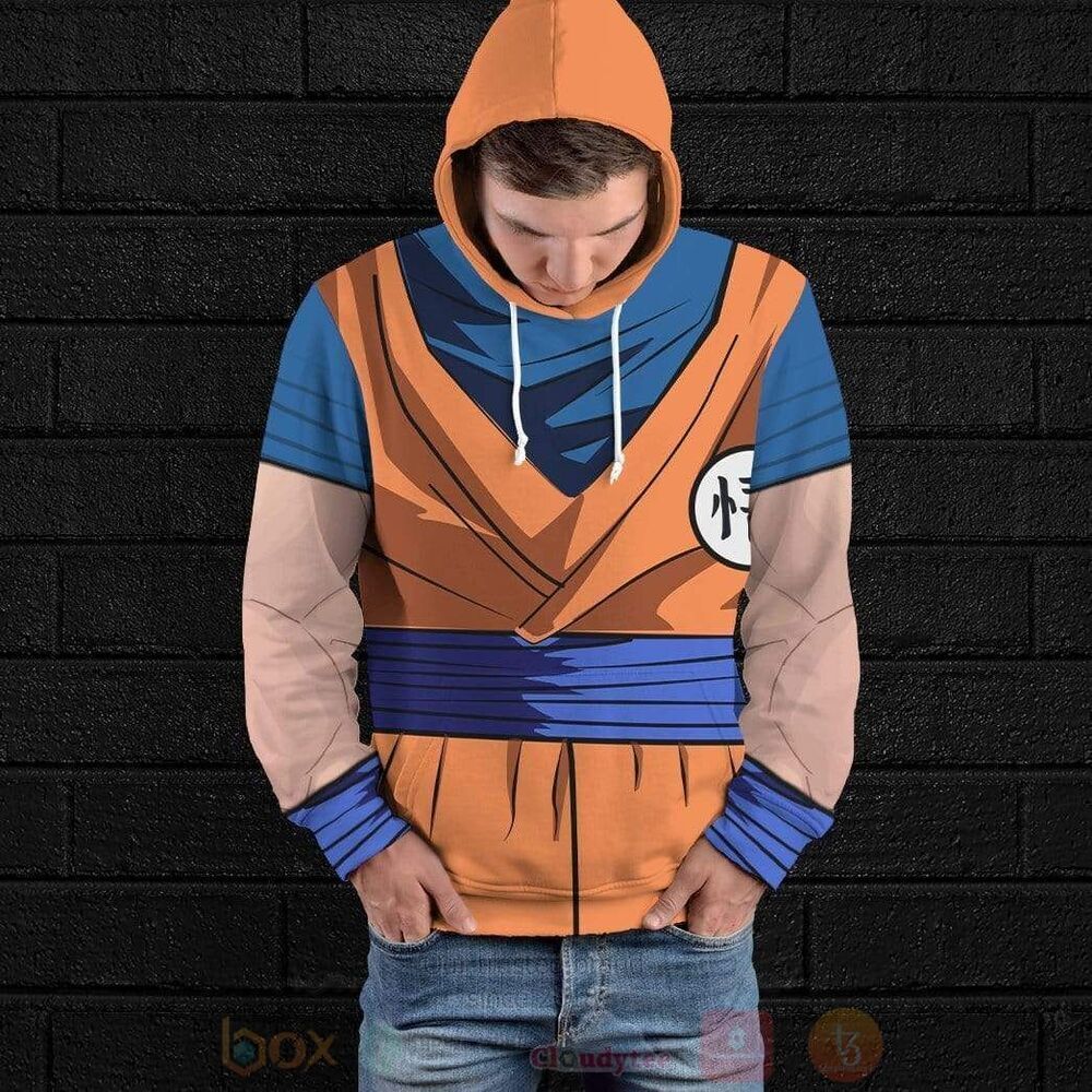 BEST Anime Dragon Ball Son Goku Custom 3D Hoodie, Zip Hoodie 4 Anime Dragon Ball Son Goku 3D Hoodie Zip Hoodie 1 2 3