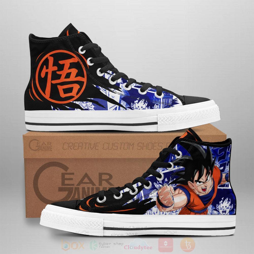 Anime Dragon Ball Son Goku High Top Canvas Shoes