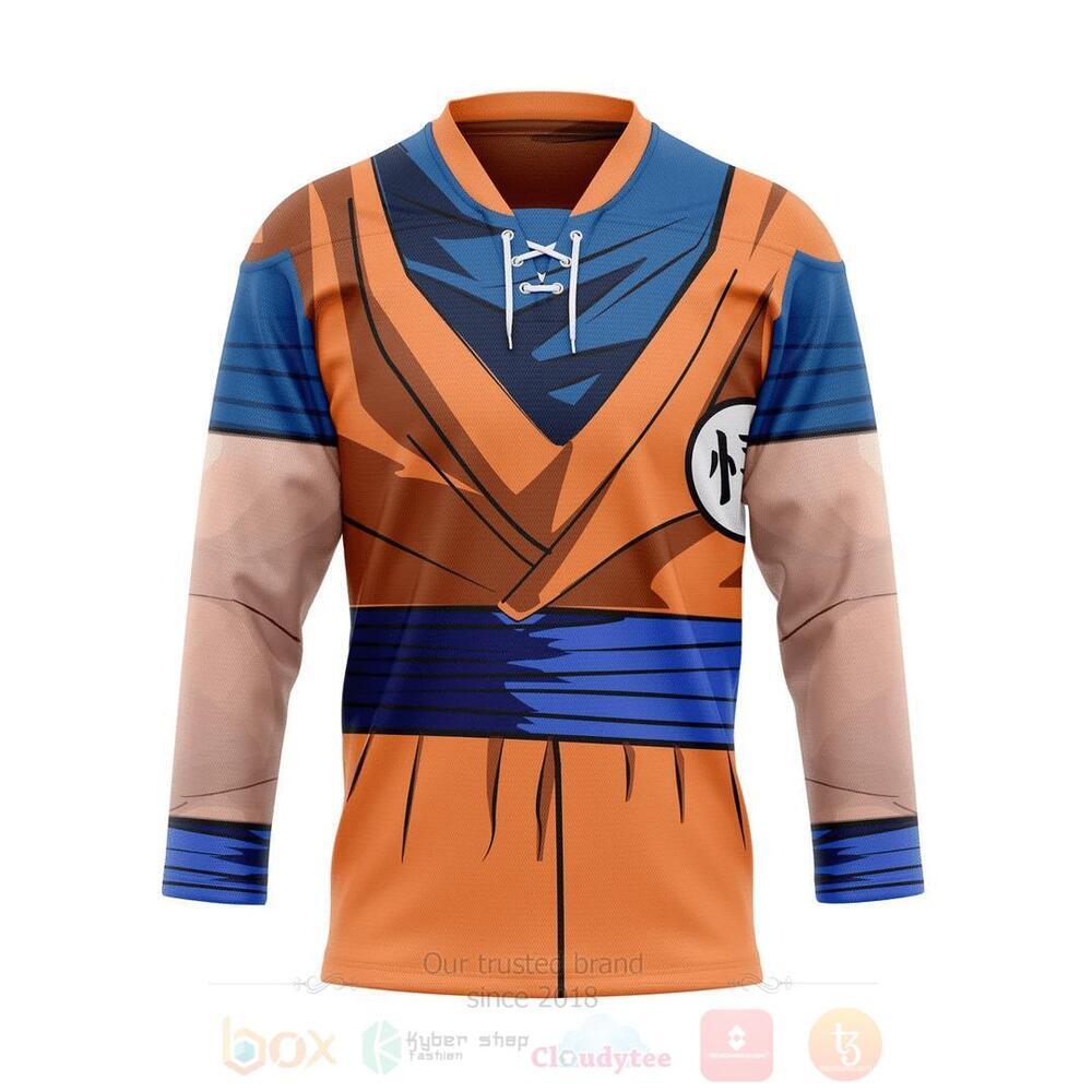 Anime Dragon Ball Son Goku Hockey Jersey