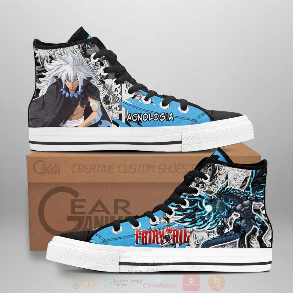 Anime Fairy Tail Acnologia High Top Canvas Shoes