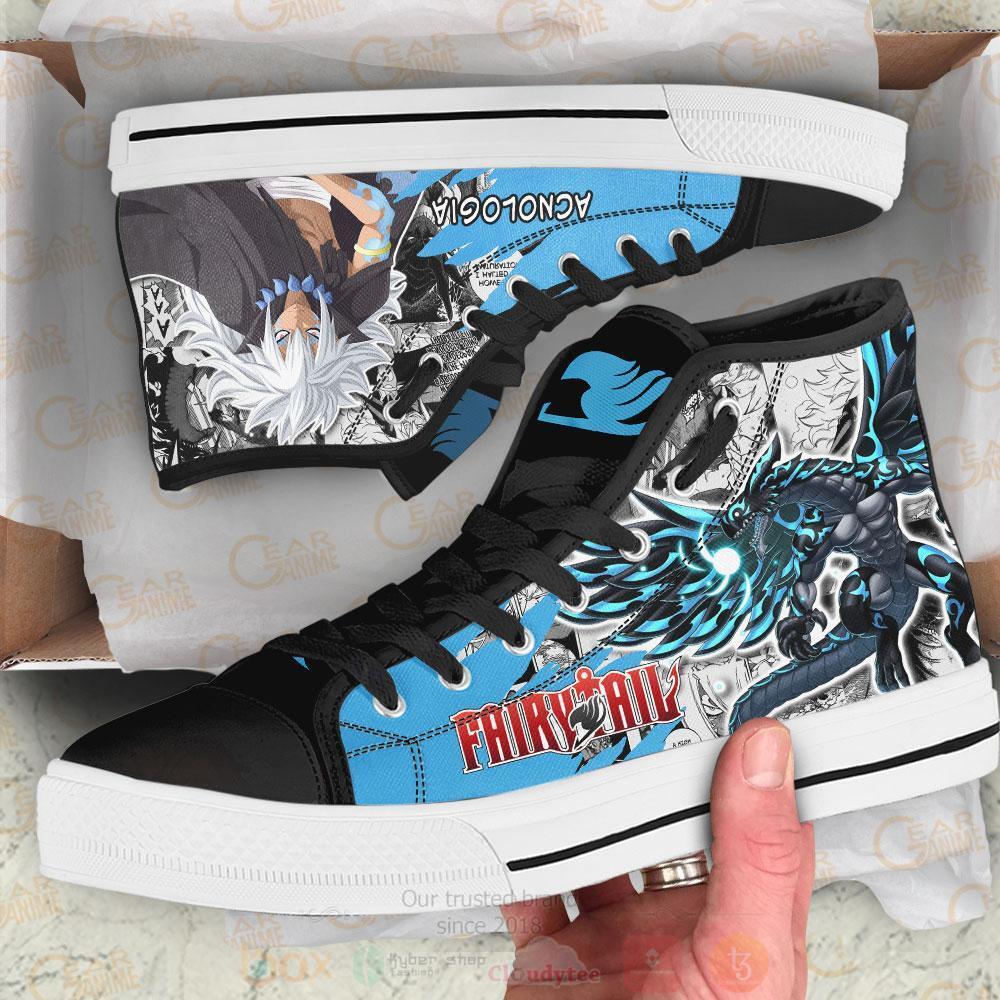 Anime Fairy Tail Acnologia High Top Canvas Shoes 1