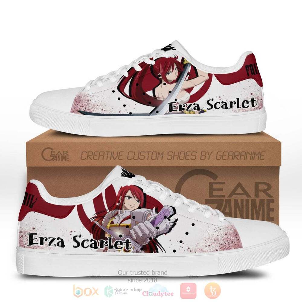 Anime Fairy Tail Erza Scarlet Skate Shoes