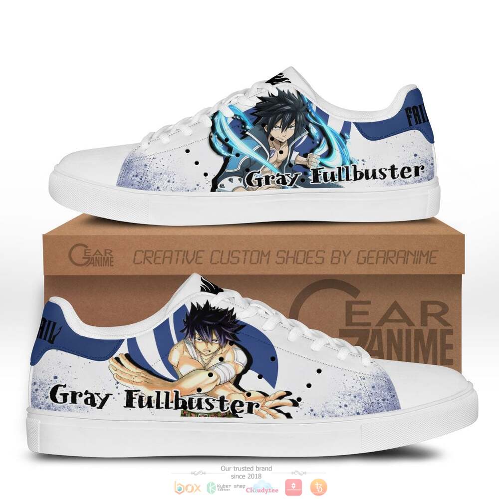 Anime Fairy Tail Gray Fullbuster Skate Stan Smith Shoes