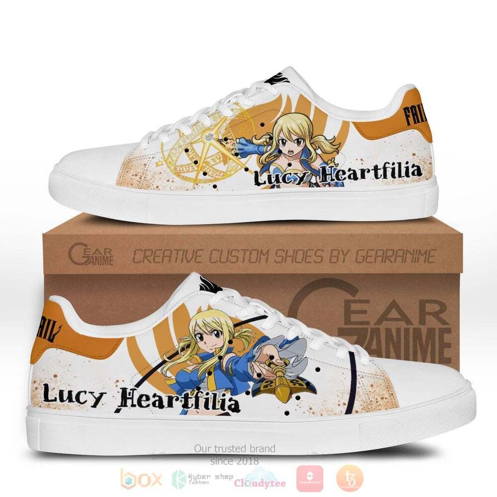 Anime Fairy Tail Lucy Heartfilia Skate Shoes