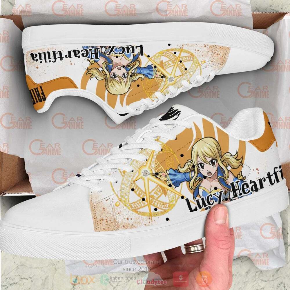 Anime Fairy Tail Lucy Heartfilia Skate Shoes 1