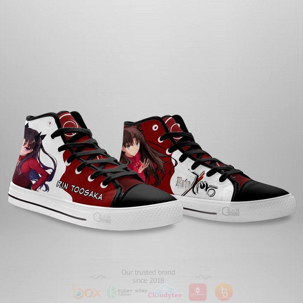BEST Anime Fate Zero Rin Tohsaka High Top Shoes 4 Anime Fate Zero Rin Tohsaka High Top Canvas Shoes 1 2 3